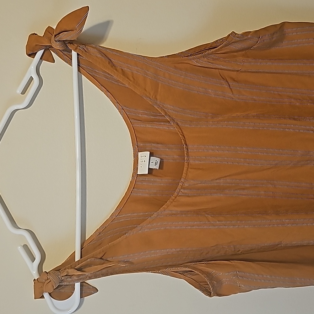a new day Orange and black/white Straps Top Size L - Picture 4 of 9